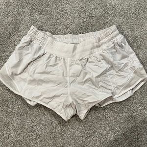 Lululemon White Hotty Hot Shorts
